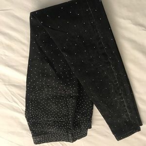Black studded jean